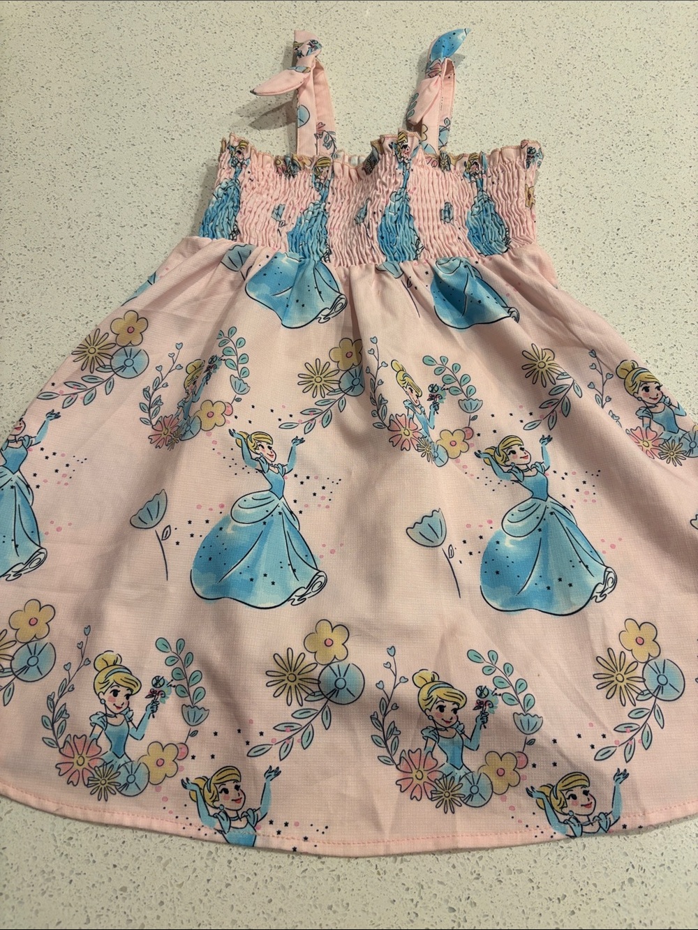 Cinderella Pink & Blue Toddler Dress